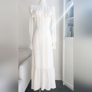 Reformation Hallie Dress Ivory